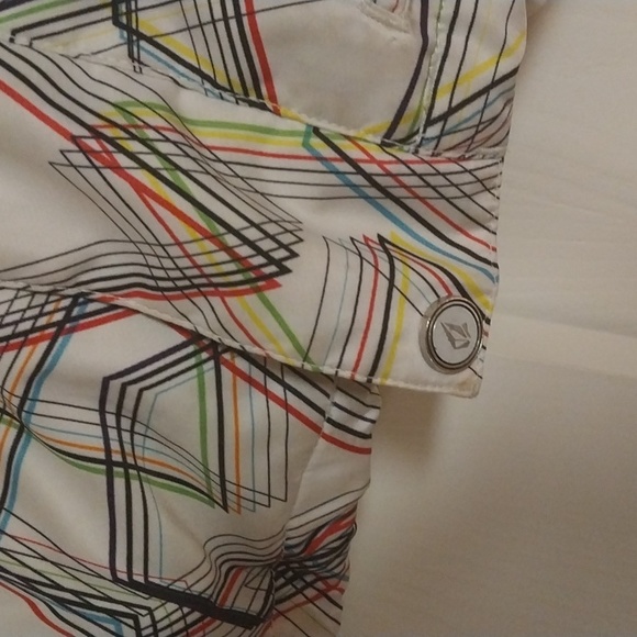 VOLCOM white/ design snow jacket women's size small - Picture 3 of 8